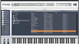 FM8 VST synthesizer (Native Instruments) - Preview of 190 sound patches