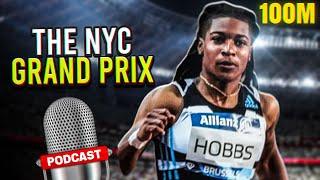 Aleia Hobbs wins 100m (10.98) in the NYC Grand Prix || 6/24/2023. Beats Gabby Thomas