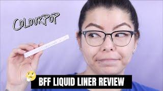 COLOURPOP BFF LIQUID LINER REVIEW | 8HR Wear Test on Hooded Eyes | Mikilea