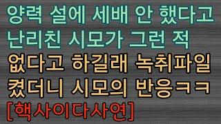 [사이다사연] 시댁 친적들에게 시모와 녹취록 뿌려버리고 시모 약올렸어요. 사이다썰 미즈넷사연 응징사연 반전사연 참교육사연 라디오사연 핵사이다사연 레전드사연