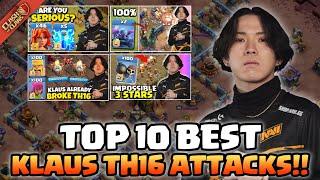 Top 10 Klaus TH16 Attacks in Clash of Clans