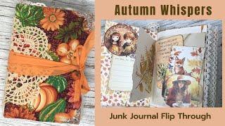 Autumn Whispers Junk Journal Flip Through (Sold)