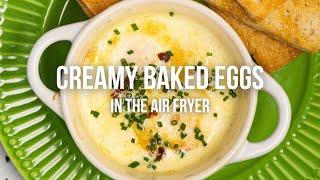 Creamy Baked Eggs in the Air Fryer