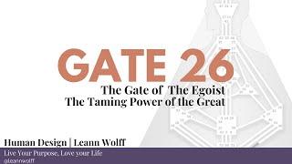 Human Design - Gate 26