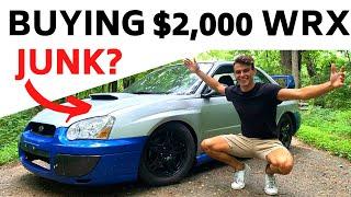 BUYING A SUPER CHEAP SUBARU WRX... Just $2000! [BUDGET BLOBEYE BUILD EP 1]