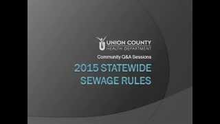 2015 Ohio sewage rules Changes