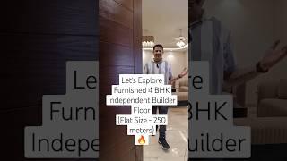 Home Tour  of Furnished 4 BHK independent Builder floor in Indirapuram #shorts #housedesign #4bhk