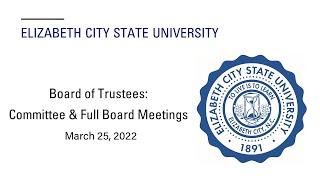 ECSU Board of Trustees Meeting