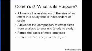 Cohen's d (part 1)