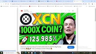 #XCN #XEN BREAKING, ONYXCOIN HIT OVER 1 BILLION MARKET CAP!/I CALLED .04 TO .05 FOR NEXT MAOR PUMP