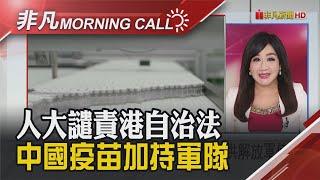 中國通過港版國安法獲53國支持!人大譴責"港自治法" 貴州茅台昨股價創高 市值逼近人民幣2兆元｜主播陳韋如｜【非凡Morning Call】20200703｜非凡財經新聞