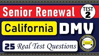 California DMV Written Test 2025 | DMV Senior Written Test 2025 | DMV Renewal For Seniors