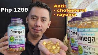 NURSE REVIEWS WEBBER NATURALS OMEGA 3 WITH VITAMIN E TO LOWER TRIGLYCERIDES & IMFLAMMATION