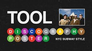 #TOOL Discography Poster in NYC Subway Design Style | Full Tutorial