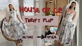 VIRAL $400 HOUSE OF CB DRESS THRIFT FLIP | she's gorgeous!!!! | #thrifttransformation