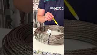 Cable acero inoxidable para la fabricación de e instalación de barandillas, balcones y escaleras