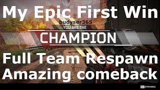 Apex Legends - My Epic 1st Win - Amazing Comeback - Full Team Respawn