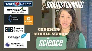 HOMESCHOOL SCIENCE CURRICULUM FOR MIDDLE SCHOOL| grades 6th , 7th, & 8th