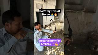 HANDMADE BOW ARROW: Crafting with Precision!  RECURVE BOW FOR ARCHERS: Unleashing Power!  #viral