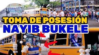 EN CARAVANA, ASÍ LLEGARON CIENTOS DE SALVADOREÑOS PARA VER AL PRESIDENTE A NAYIB BUKELE  #elsalvador