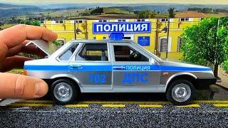 Police car VAZ 21099 DPS model Technopark. About cars