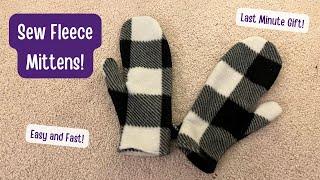 Sew Fleece Mittens! | How to Sew Fleece Mittens | Easy Mittens Christmas Gifts | Last Minute DIY