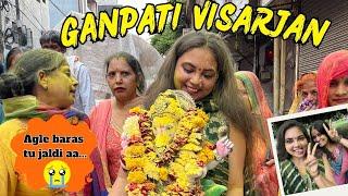 GANPATI VISARJAN VLOG 2024 | गणेश विसर्जन | DELHI GANPATI VISARJAN CELEBRATION | GANPATI BAPPA MORYA