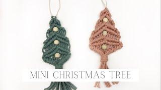 DIY: Mini Macrame Christmas Tree Ornament