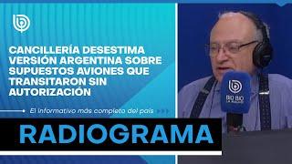 Cancillería desestima versión Argentina sobre supuestos aviones que transitaron sin autorización