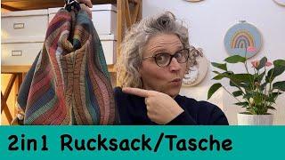 2in1Rucksack/Tasche nähen / kostenloses Schnittmuster