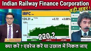 Indian Railway Finance Corporation Analysis,future,Hold or sell?irfc share latest news,target