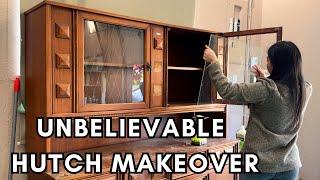 Turning This OLD HUTCH Into Something AMAZING | DIY Trash to Treasure Furniture Makeover