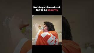 Steve hires his new drunk fan to be his security 