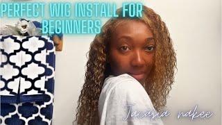 BEGINNER FRIENDLY WIG INSTALL FT. UNICE OMBRÉ DEEP CURLY HAIR