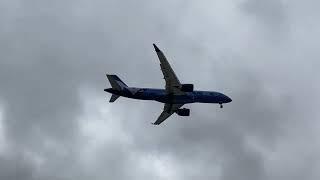 Breeze Airways Airbus A220-300 (N215BZ) Landing in San Bernardino (SBD)