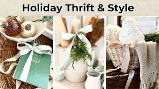 Thrifted Holiday Decor | Affordable Christmas Decor | Holiday Styling Ideas on a Budget