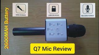 Q7 Karaoke Mic Unboxing & Review -2022