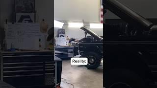 Instagram VS. Reality #restomods #garage #mechanic #k10