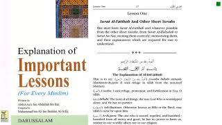 Islam: Important lessons for every Muslim Audio Book pt.1