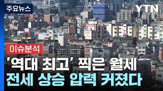 [경제PICK] '역대 최고' 찍은 월세...전세 상승 압력 커졌다 / YTN