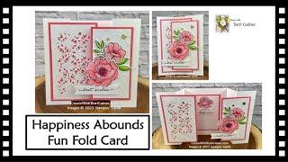 New Fun Fold Card made with Happiness Abounds Stamp Set