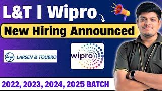 L&T 2024 Hiring | Wipro New Hiring Announced | Off Campus Drive 2022, 2023, 2024, 2025 BATCH