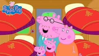 Peppa Pig Takes A Long Journey On A Train | @PeppaPigOfficial