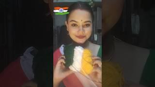 INDEPENDENCE DAY Special Wool Earrings বানালাম  / DIY EARRINGS #youtubeshorts #diy #short#viral