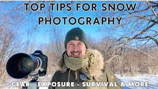 Top Tips for Photographing Wildlife in the SNOW | Survival | Digital Exposure | Camera Gear & More