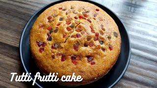 Tutti Frutti Cake Recipe | Vanilla Fruit Cake Recipe | Eggless Soft Sponge Cake | Yummy-Tummy