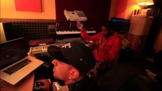 BTS compilation footage of Uiie Popcorn with Kurupt, Wiz Khalifa, and many more in the Studio