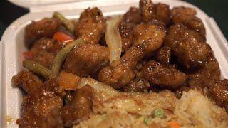 Panda Express - General Tso’s Chicken VS. Orange Chicken [Unboxing 4K UHD ASMR Eating Sounds]