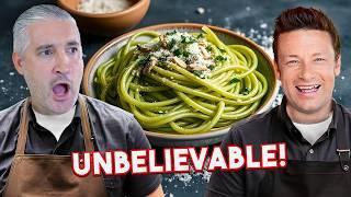 Vincenzo’s Plate Reacts to Jamie Oliver’s Green Spaghetti | Italian Chef’s Verdict!