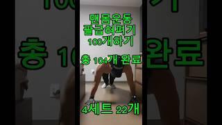 #맨몸운동 #팔굽혀펴기 #100개하기 #설레임 #작은일에최선을다하면정성스럽게된다  #청춘 #불꽃남자 #포기를모르는남자